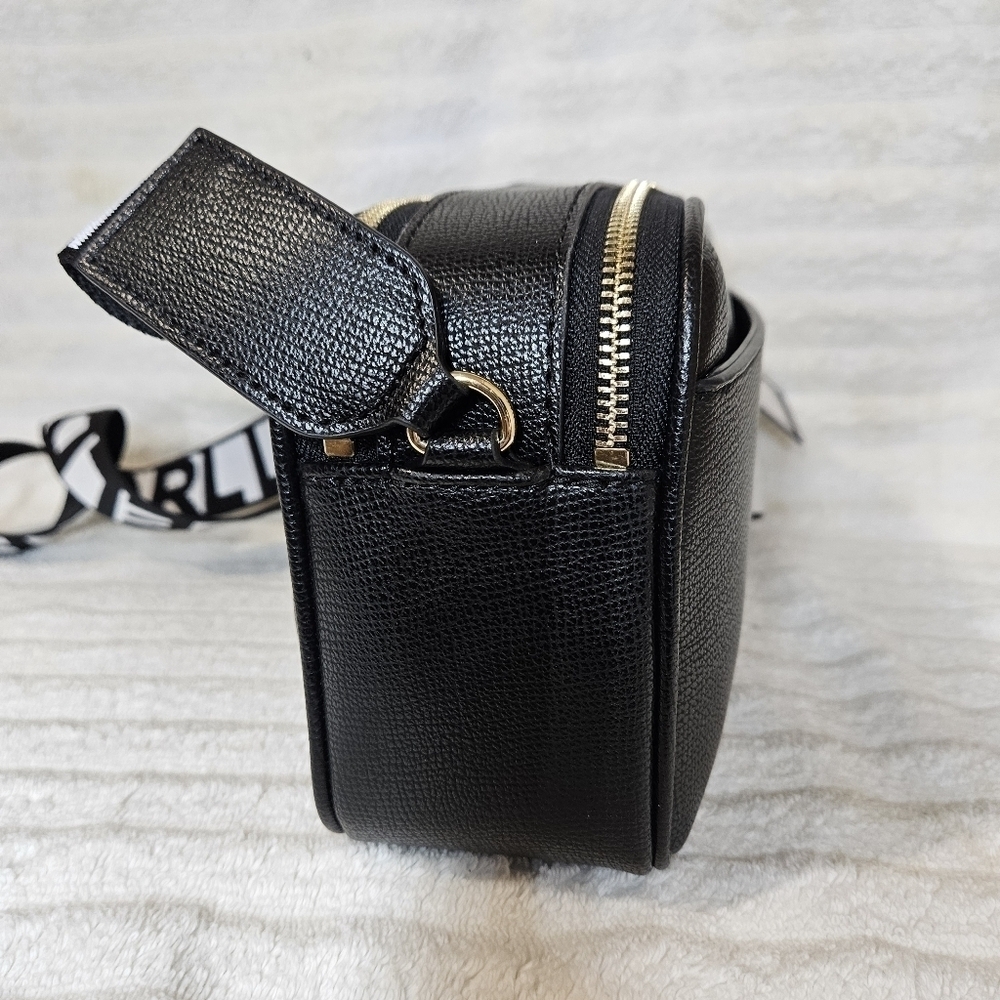 NWT Karl Lagerfeld Maybelle Crossbody Women Black Camera Bag - Picture 6 of 8